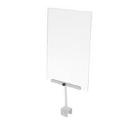 TOVINANNA Porte-étiquette en Alliage D'aluminium Blanc A4 Format Vertical, Support de Panneau Robuste pour Affichage en Magasin de Vêtements, Présentoir de Rayon pour Supermarché et