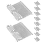TOVINANNA Porte-étiquettes de Supermarché en Pvc 20pcs Design Coulissant pour Optimiser L'espace, Support D'affichage pour Retail et Présentation des Marchandises