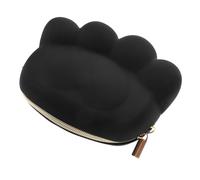 TOVINANNA Porte-Monnaie De Chat Portefeuille pour Femme Portable Détient Girly De Rangement pour Pièces De Monnaie De Voyage à Clé Black Gel De Silice