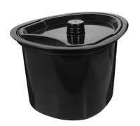TOVINANNA Pot de Chambre Portable avec Couvercle Plastique pour Garçon Fille et Personnes Âgées Urinoir Léger Hygiénique pour Lit Seau de Toilette Compact pour Usage Domestique et