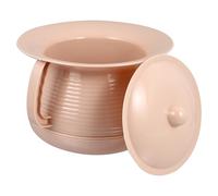 TOVINANNA Pot de Chambre Portable en Plastique Pp Épais Couvercle Hermétique, Base Antidérapante et Poignée de Transport, Urinoir Pratique pour Adultes et Garçon et Filles - Réutilisable