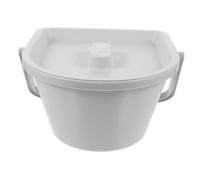 TOVINANNA Pot de Chambre Portable pour Adultes et Personnes Âgées Urinoir Pratique Plastique Seau de Crachat avec Couvercle Isolant Facile à Nettoyer Transporter