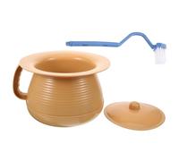 TOVINANNA Pot de Chambre Portable pour Garçon Fille avec Couvercle Seau Urinaire Plastique Léger et Adapté à Domicile et Hôpital Aide Uriner Unisexe