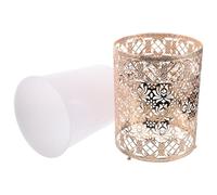 TOVINANNA Poubelle en Fer Forgé Légère et Compacte Corbeille Moderne Petite Cuisine Salle de Bain et Bureau Conteneur à Déchets Décoratif et Solide pour Usage Domestique