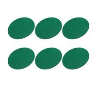 TOVINANNA Poussoirs Air Hockey Ensemble de 6 Coussinets Adhésifs Verts en Feutrine Résistante, Remplacement pour Palets et Raquettes, Usage pour Compétitions Amateurs