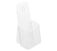 TOVINANNA Présentoir à Brochures A4 Transparent en Acrylique, Support de Cartes de Table, Porte-Documents Mural Simple Couche, pour Bureau, Hôtel et École, Organiseur de Documents Pliant