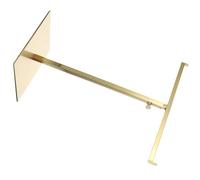 TOVINANNA Présentoir à Paquet à Main en Acier Inoxydable Doré Support Multifonction Réglable et Démontable Cintre Porte-Paquet pour Cravates Foulards et Paquet Organisateur pour