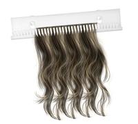 TOVINANNA Présentoir Pour Extensions De Cheveux Support De Coiffure Support En Acrylique Montage Mural Facile Blanc