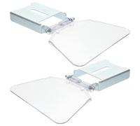 TOVINANNA Protection Acier Inoxydable pour Meuleuse Établi Plaque de Garde Transparente Antidérapante Kit Compatible Meuleuse Touret Protection Poussière Sécurisée pour Travaux de Ponçage