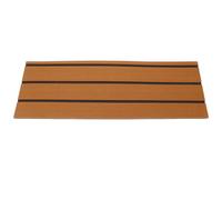 TOVINANNA Revêtement Antidérapant pour Marches D'escalier de Camping-car 48,3 X 17,8 Cm, Tapis de Marchepied Autocollant en Couleur Brun Clair Base Noire, Accessoire Solide et Facile