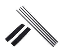 TOVINANNA Rideau de Fenêtre de Voiture Latéral Protection UV et Confidentialité en Polyester Noir 2pcs Installation Facile Glissière sans Élastique Rails Abs Adhésifs