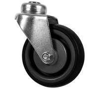 TOVINANNA Roue Pivotante 4 Pouces Double Tpr pour Chariot de Supermarché, Roulette Silencieuse et Résistante, Accessoire de Remplacement Polyvalent pour Manutention Industrielle et Usage