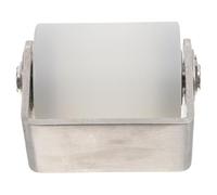 TOVINANNA Roulette Porte Coulissante Acier Inox avec Roue Nylon Silencieuse Palier à Roulement à Billes Poulie Fixe Robuste pour Guidage Rail Porte Coulissante Fonctionnement Fluide