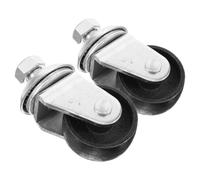 TOVINANNA Roulettes Robustes de Remplacement pour Cric Hydraulique Horizontal, Roues Pivotantes 16 Fils Épaisses, Lot de 2 Pièces, Accessoires pour Remorques Utilitaires, Roues de Cric