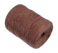 TOVINANNA Ruban de Raphia Naturel 300M Ficelle en Papier Double Brin Couleur Café Foncé Corde Décorative pour Loisirs Créatifs Emballage Présent Confection de Paquet et Chapeaux DIY