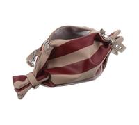 TOVINANNA Sac Bandoulière en Simili Cuir, Forme Bonbon Rayée, Pu, Léger, Organisation, pour Déplacements Quotidiens et Tenues de Festival