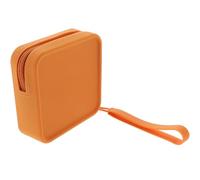 TOVINANNA Sacoche Friandise Chien en Silicone Orange Fermeture Éclair, Accessoire Multifonction pour Dressage et Promenade en Extérieur