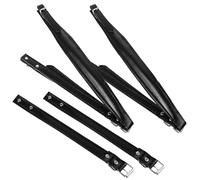 TOVINANNA Sangle D’accordéon Réglable en Cuir Noir, Ceinture Épaule Renforcée pour Instruments, Bandoulière Confortable et Détachable, Accessoire pour Accordéonistes en Performance