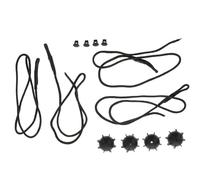 TOVINANNA Sangles de Coffre de Voiture en Plastique Noir 4pcs, Solides et Fiables pour Compartiment à Bagages, pour Shopping et Déménagement
