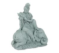 TOVINANNA Sculpture Bouddha en Grès pour Aquarium, Décoration Contemplation, Ornement Facile d'entretien pour Maison et Bassin Poisson