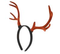 TOVINANNA Serrage-tête de Noël en Velours Marron Bois de Cerf, Accessoire Cheveux Léger pour Fête, Cosplay et Bal Masqué, Bandeau Créatif et Confortable pour Soirées Festives
