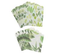 TOVINANNA Serviettes de Table Colorées Vertes en Pâte de Bois, Absorption D'eau Forte, 2 Packs de 20 Feuilles, Décor Adorable pour Dîner la Maison