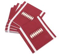 TOVINANNA Serviettes en Papier Rugby Marron 20pcs, Jetables et Confortables, Décoration Unique pour Fête D'anniversaire et Soirées à Thème Sportif
