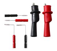 TOVINANNA Set de Sondes de Test pour Multimètre Compatible Voiture, Aiguille Fine en Acier et Pince Crocodile en Caoutchouc, pour Mesures Électriques Automobiles