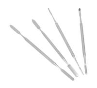 TOVINANNA Spatules De Mélange De Maquillage 4 En 1 En Acier Inoxydable Tiges D'agitation Pour Cosmétiques De Mélange De Manucure Outil Double Face Pour Fond De Teint Blush Fard À Paupières