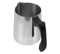 TOVINANNA Stainless Steel Latte Art Pitcher avec Échelle Graduée et Poignée Plastique pour Mousse de Lait Cire Fondante et DIY Tasse à Mousser pour Barista et Maison Réutilisable