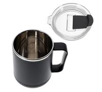TOVINANNA Stainless Steel Mug With Lid Tasse Acier Inoxydable Couvercle Étanche et Pelle Anti-fuites Léger pour Thé Café Eau Voyage et Maison