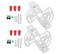 TOVINANNA Support de Fixation pour Plafonnier en Fer Robuste 2 Pièces 14 X 10 CM Kit Montage pour Luminaires Muraux et Suspensions Compatible Plâtre Béton Usage Intérieur Extérieur