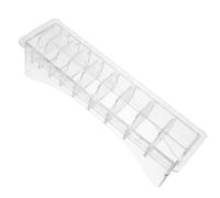 TOVINANNA Support de Sabot de Tondeuse à Cheveux 10 Compartiments en Plastique Transparent, Organisateur de Peignes pour Salon, Boîte de Rangement pour Accessoires de Coiffure