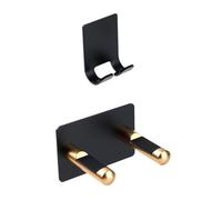 TOVINANNA Support en Alliage de Fer pour pour Sèche-Cheveux sans Perçage Organiseur Mural Solide Gain de Place et Installation Facile Salle de Bain, pour Séchoir à Cheveux