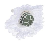 TOVINANNA Support pour Bouquet de Fleurs avec Poignée de Mariée en Plastique et Dentelle, Léger et Solide pour Mariage, Prolonge la Durée de Vie des Fleurs, Accessoire Couleur Aléatoire