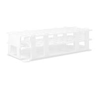 TOVINANNA Support pour Tubes à Essai 40 Trous 20 Mm en Plastique Détachable pour Laboratoire, Porte-tubes à Centrifugeuse Polyvalent, Organisateur et Égouttoir pour Expériences et Recherche