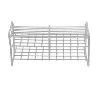 TOVINANNA Support Structure Stable Résistante à L'usure 40 Trous pour Tubes à Essai en Acier Inoxydable Argenté pour Équipement de Chimie et Laboratoire