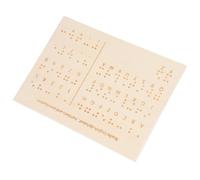 TOVINANNA Tableau Braille en Aide Pédagogique pour Aveugles Outil d'Apprentissage Tactile Support pour Éducation Braille Fournitures pour Personnes Malvoyantes et Portable