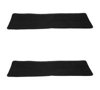 TOVINANNA Tapis de Marches Escalier Antidérapants Installation sans Colle Lot de 2 en Polyester Noir Contrôle du Bruit, pour Escaliers Intérieurs Modernes