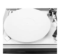 TOVINANNA Tapis pour Tourne-disque en Acrylique Blanc 12 Pouces Antistatique, Coussinet de Protection pour Disque Vinyle, Accessoire Studio D’enregistrement Compatible Platine Vinyle