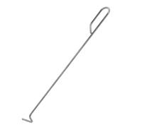 TOVINANNA Tisonnier en Acier Inoxydable Multifonctionnel 30 Cm Crochet Métallique Robuste Outil de Cheminée et Barbecue la Cuisine Extérieure Camping
