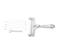 TOVINANNA Trancheuse à Fromage Acier Inoxydable 4 Fils Supplémentaires et oupe-Fromage Manuel pour Fromages Durs et Beurre en Bloc, Outil Cuisine pour Raclette