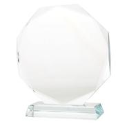TOVINANNA Trophée en Vierge Élégant pour Récompense Employés 6.88x6.29x1.57 | Design Sophistiqué Transparent, Finition Délicate et Raffinée, Facile à Exposer Bureau ou Étagère