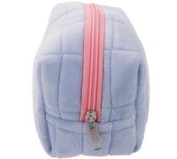 TOVINANNA Trousse à cosmétiques étui à Crayons crème Pochette à Stylo Sacoche de Rangement Storage Bag Wash Bag Trousse de Maquillage de Voyage cosmétique de capacité linter Blue