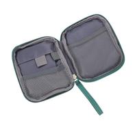 TOVINANNA Trousse de Domestique Compacte en Tissu Oxford Vert Petite Taille Double Compartiment Fermeture Éclair Fluide pour Voyage Camping et Soins Infirmiers