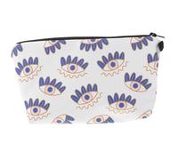 TOVINANNA Trousse De Maquillage Imperméable Evil Eye De Voyage pour Cosmétiques Pochette Zippée Rangement Pratique pour Bijoux