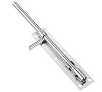 TOVINANNA Verrou de Porte à Glissière en Acier Inoxydable Épais 26 CM Loquet de Sol pour Portail Quincaillerie Robuste pour Porte en Fer Soudé Verrouillage Sécurisé Extérieur