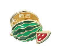 TOVINANNA Watermelon Enamel Pin Fruit Brooch Secure Clothing Fixation Stylish Lapel Collar Accessory For Women Summer Tropical Fashion