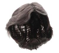TOVINANNA Wig Homme Court Perruque Synthétique Résistante Chaleur Aspect Naturel Coiffure Slantée pour Cosplay et Usage Quotidien