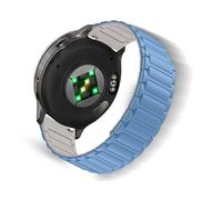 ToVioc 18mm Bracelet silicone pour Garmin Venu 4 41mm/3s 41mm/2S, bracelet remplacement réglage magnétique pour Garmin Forerunner 265S/255S/255S Music - Bleu&Lumière d'étoile